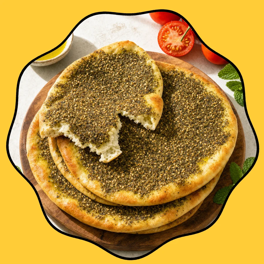 Za'atar manakish